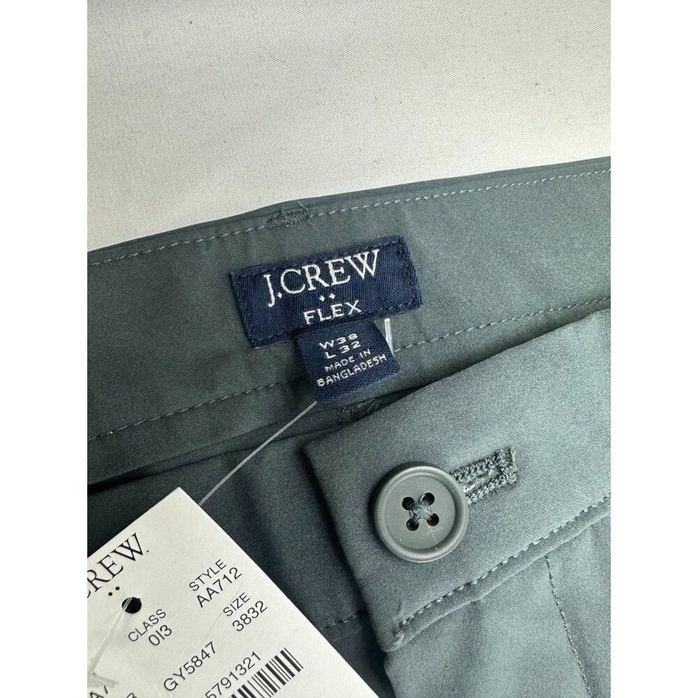 NWT Mens J. Crew Slim Fit Flex TruTemp365 Gray Chino Pants Size 38x32 - Picture 3 of 9